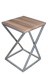 Табурет Marble хром / вишня малага