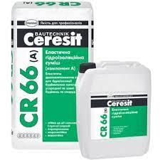 Еластична гідроізоляція Ceresit CR 66 двокомпонентна 17,5 кг/5л.