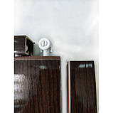 Двері гармошкою полуостекленные 1020х2030х10мм дуб темний, фото 7