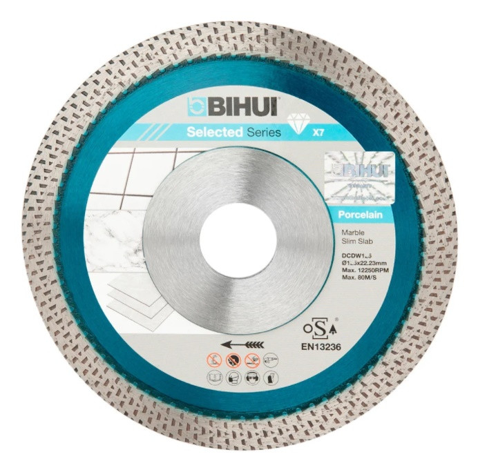 Алмазний диск BIHUI B-MAGIC Porcelian синій, 115*2,23*7*1,2 DSDW125 (зміцнення)