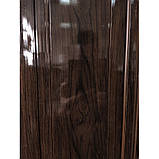 Двері гармошка глуха нестандарт - колір темний дуб. Нестандартні розміри. Ширина 120см., фото 7