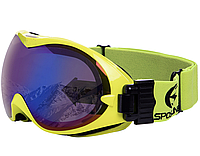 Очки горнолыжные SPOSUNE желтые / Защитные очки для сноуборда / Маска для катания на лыжах