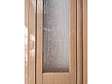 Двері гармошка полуостекленные, дуб світлий 86х203. Міжкімнатні двері гармошка. Доставка., фото 5