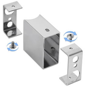 Модуль прихованого підключення до рушникосушарки Flyme серії EF / колір хром