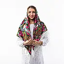 Українська хустка з тороками 120х120см Біла, фото 2