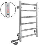 Електрична рушникосушка Flyme EF mini 6L терморегулятор / нержавіюча сталь / ліва, фото 2