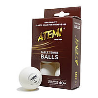 Мячики н / т Atemi 1 * 6шт 40+ пластик белые ATEMI NTTB1*6 40+