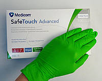 Перчатки нитриловые неопудренные S зеленые (Medicom SafeTouch Advanced ) 100шт/уп