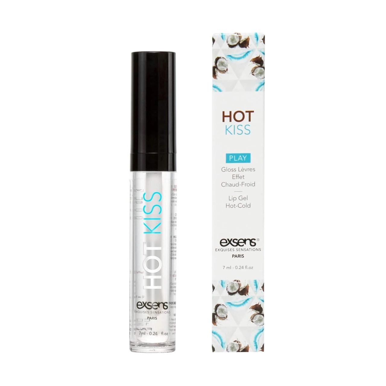 Розпад!!! Стимулювальний блиск для губ EXSENS Coconut Hot Kiss 7 мл (cрок 01.12.2023) | Puls69