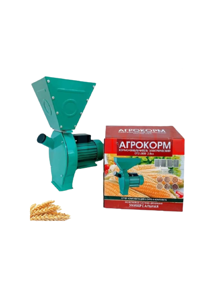 Подрібнювач зерна (2800 Вт, 200 кг/год) "Агрокорм DTZ-2800" крупорушка, зернодробарка