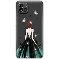 Силиконовый чехол BoxFace Samsung Galaxy A03 (A035) Girl in the green dress