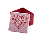 Футляр для ювелірних прикрас паперовий яскравий сердечко, фото 2