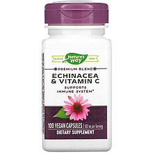 Ехінацея з вітаміном С, Nature's Way "Echinacea & Vitamin C" 922 мг (100 капсул)