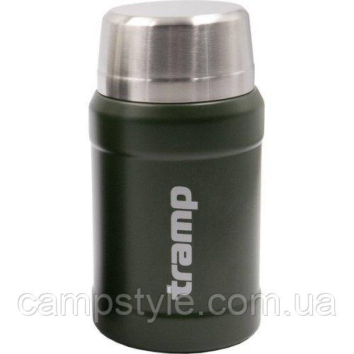 Термос Tramp із широким горлом 800 мл у чохлі — оливковий