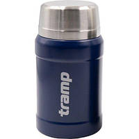 Термос Tramp із широким горлом 800 мл у чохлі — синій