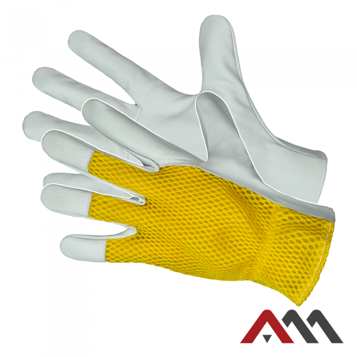 Рабочие перчатки Artmas RtoperYMesh бело-желтый 9 - фото 1 - id-p1566477731