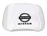 Чехлы на подголовники Nissan белые