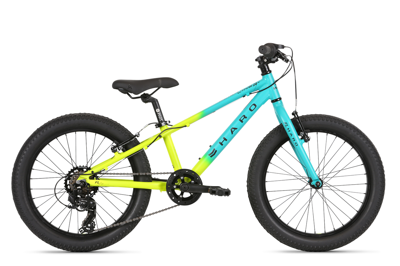 Велосипед Haro Flightline 20" Plus Matte Teal / Yellow Fade