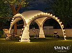 Садовий павільйон Swing & Harmonie з LED підсвічуванням 3,2х3,6 m складаний, фото 7