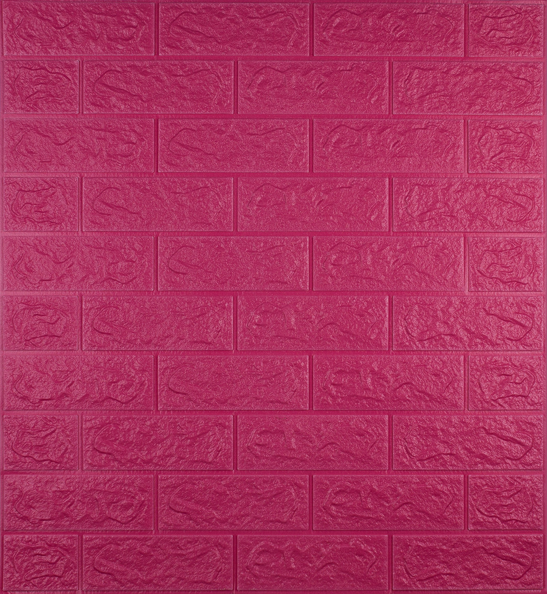 3D панель самоклеящаяся 700х770х5мм Шпалери під декоративний цегла Самоклейка 3Д Темно-рожевий