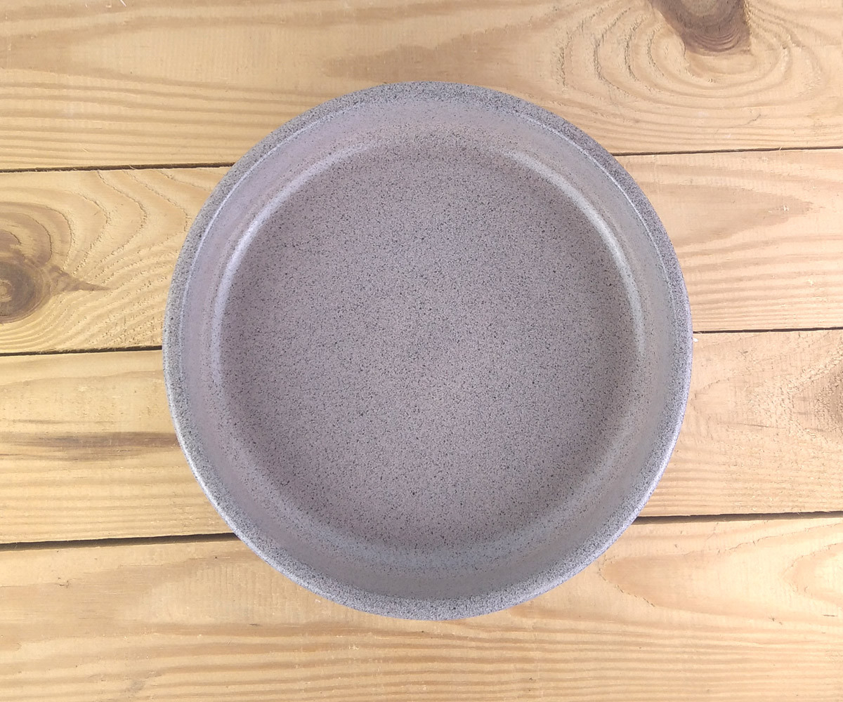Форма для випічки керамічна кругла 26 см краплі сіра