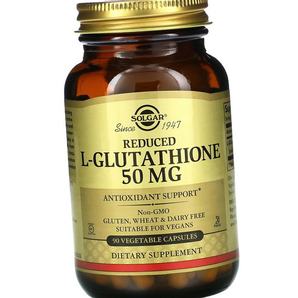 L-глутатіон Solgar L-Glutathione 50 mg 90 veg caps