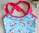 Дитячий купальник для дівчинки басейну суцільний суцільний суцільний суцільний суцільний суцільний купальний Keyzi Sky, фото 5