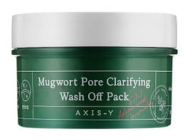 Глибоко очисна глиняна маска AXIS-Y Mugwort Pore Clarifying Wash Off Pack 100 мл
