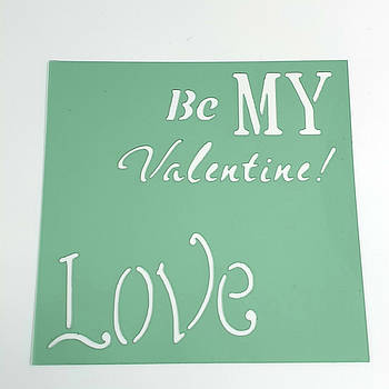 Трафарет День Святого Валентина 9.5х9.5 см