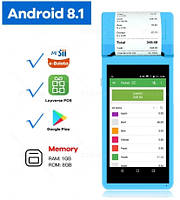 POS-терминал Q1i с встроенным принтером чеков 5.5 "IPS, 58 мм, Android 8.1, GPS, 3G, WiFi, OTG ОЗУ 1Гб ПЗУ 8Гб