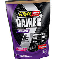 Високобілковий гейнер для набору ваги Power Pro Gainer 4000 г