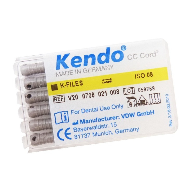 К-файли Кендо VDW KENDO, K-FILE ESPECIAL Nº08 25MM