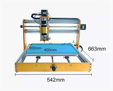 Гравер CNC 3040 фрезер ЧПУ станок 500W + лазер 40Вт + модуль офлайн, фото 3