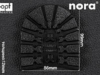 Contrec Nora 12мм набойка резиновая цв.черный (81) р.172