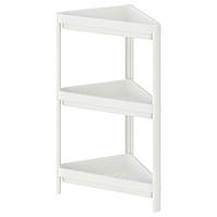 Ikea VESKEN Стелаж кутовий у ванну кімнату 33x33x71см 704.710.92