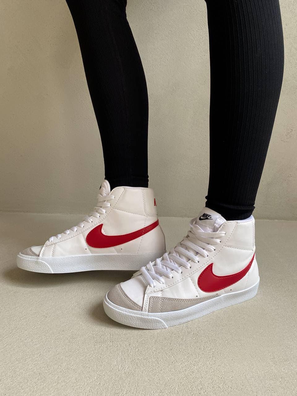 Nike blazer mid clearance vintage femme rouge