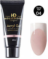 Акрил-гель для ногтей HD Hollywood Acryl Gel 04 Бежевый 60 мл