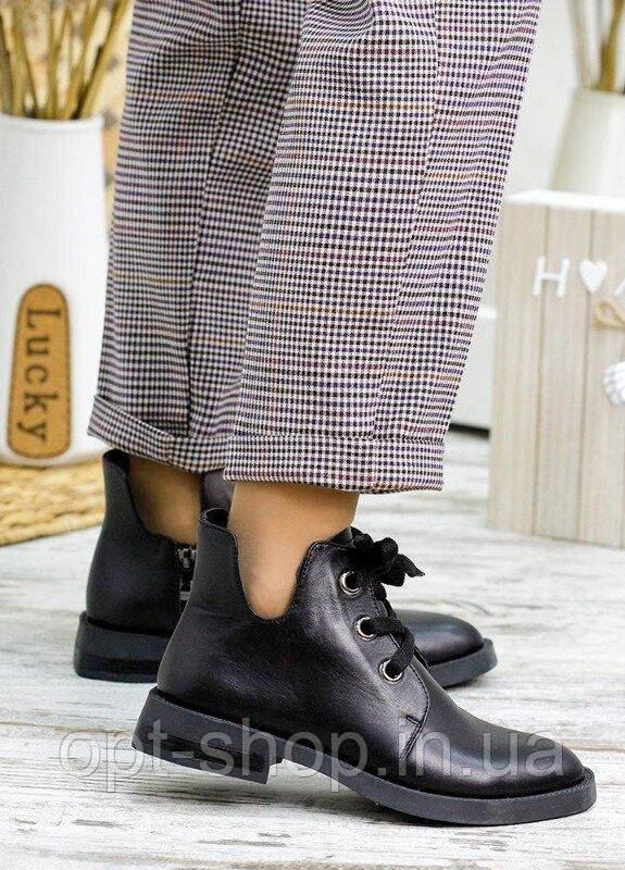 Жіночі Черевики челсі демісезонні шкіряні лакові на низькому ходу 36-42,Черевики жіночі демісезонні шкіряні, фото 1