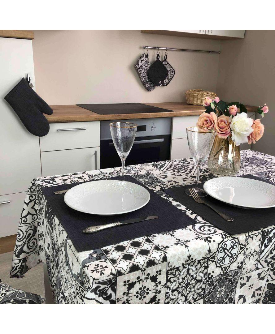 Екстравагантна Серветка на стіл Black Milan з бавовни, 35х45 см, фото 1