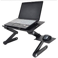 Складаний стіл для ноутбука LAPTOP TABLE T8 Чорний