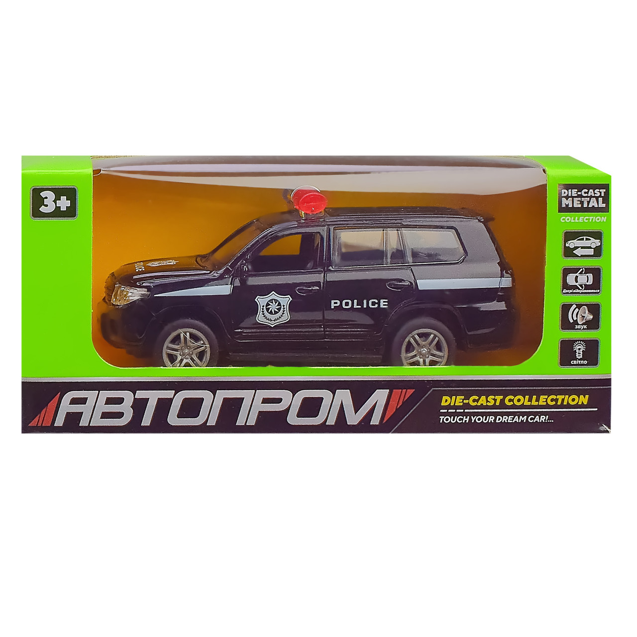 Игрушка машина металл Полиция "АВТОПРОМ", свет, звук. 1:32, 3 цвет, арт ...