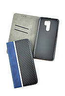 Чехол-книжка для телефона Samsung A03s/A037 Carbon Blue/black (4you)
