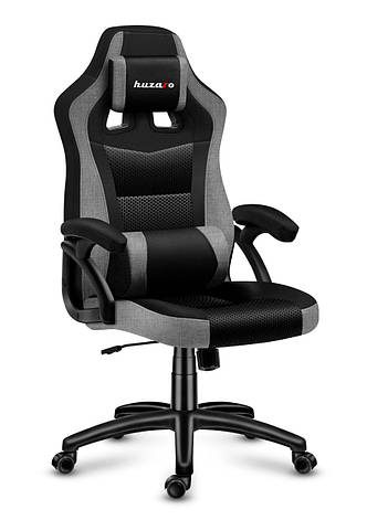 Ігрове крісло HUZARO Force 4.2 Grey Mesh Матерчатий оббивка, фото 1