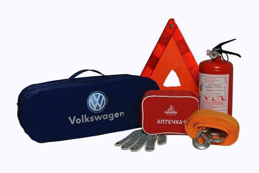 Набір автомобіліста універсальний VOLKWAGEN "Standart +" , Набір для авто, Автонабір, набір для техогляду