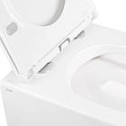 Унітаз підвісний Qtap Robin безободковый з сидінням Slim Soft-close QT1333046ENRW, фото 4