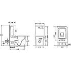 Унітаз-компакт Qtap Crow безободковый з сидінням Soft-close QT05222170W, фото 2