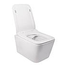 Унітаз підвісний Qtap Crow безободковый з сидінням Slim Soft-close QT05335170W, фото 3