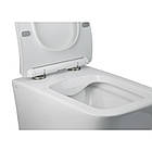 Унітаз підвісний Qtap Crow безободковый з сидінням Slim Soft-close QT05335170W, фото 4