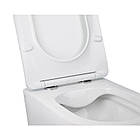 Унітаз підвісний Qtap Jay безободковый з сидінням Slim Soft-close QT07335176W, фото 4