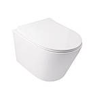 Набір Qtap інсталяція 3 в 1 Nest QT0133M425 з панеллю змиву круглої QT0111M11112CRM + унітаз з сидінням Swan, фото 3